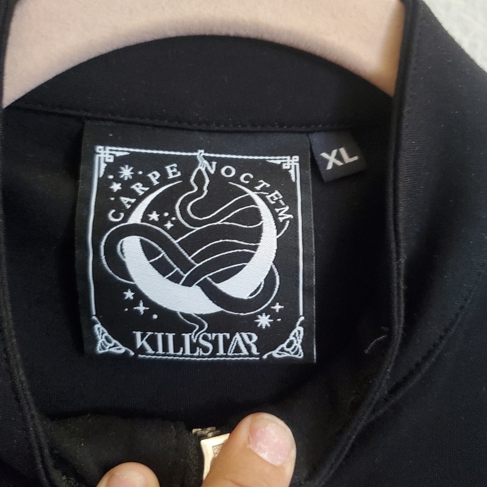 Killstar Black Mesh Long Sleeve Top - Picture 4 of 4